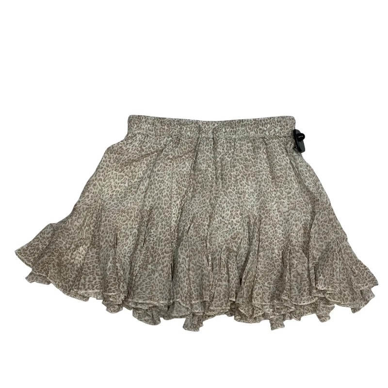 Classic black skirts for versatile outfit pairing -Skirt Mini & Short By Olivaceous In Tan, Size: M