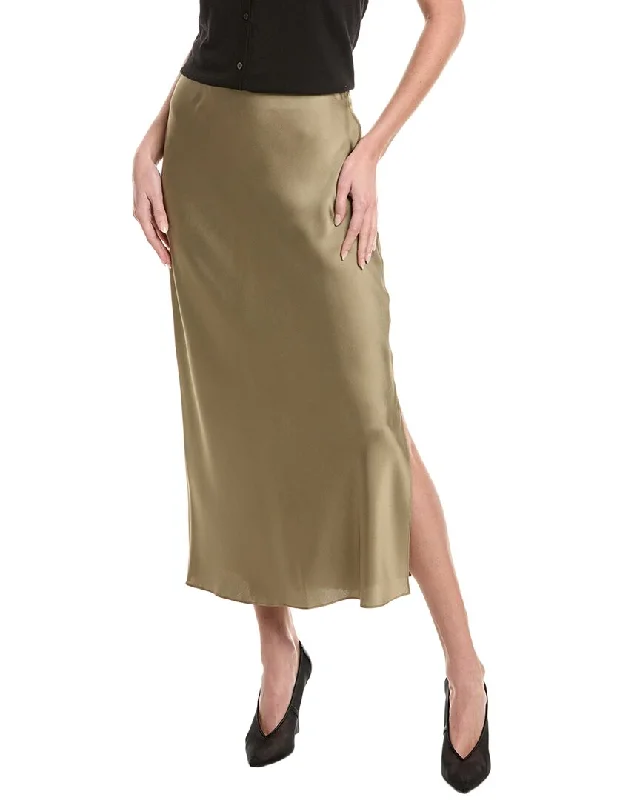 Punk Long Skirts with Spikes -Vince Side Slip Maxi Skirt