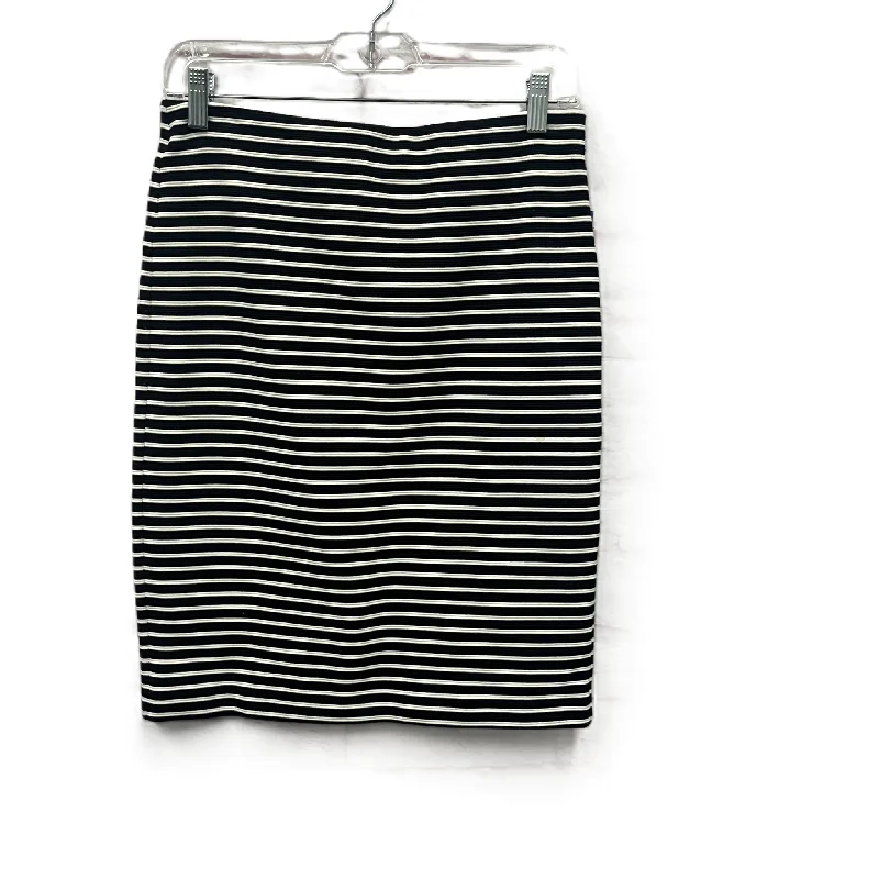 Wrap skirts with tie-front detail charm -Skirt Mini & Short By Loft In Black & White, Size: 6