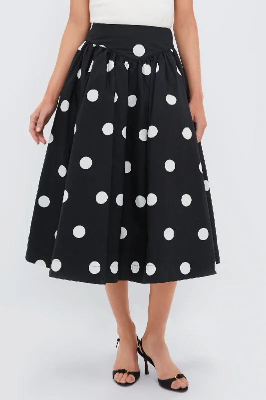 Cute denim skirts for youthful cool -Polka Dot Print Zoe Skirt