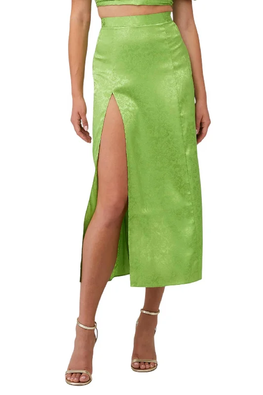 African Long Skirts with Culture -Marlo Skirt In Green