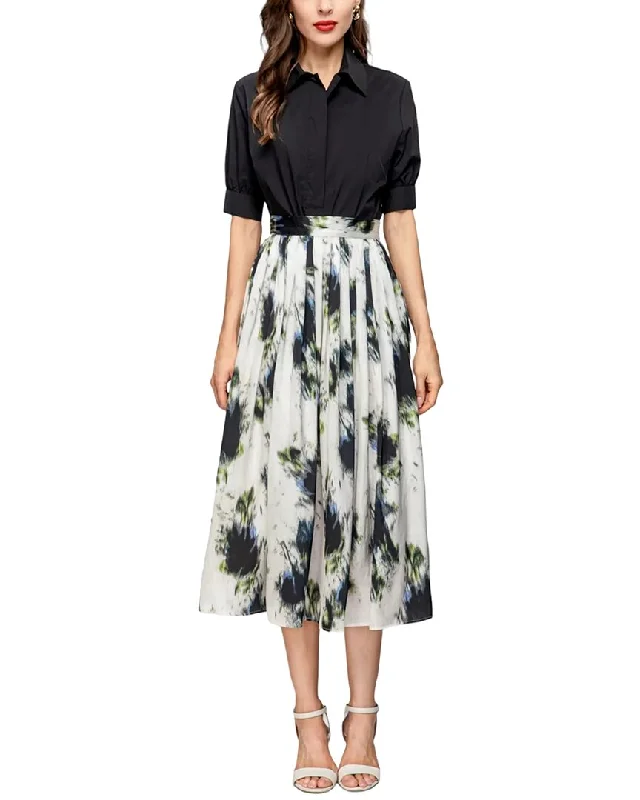 Cotton Long Skirts for Comfort -BURRYCO 2pc Shirt & Skirt Set