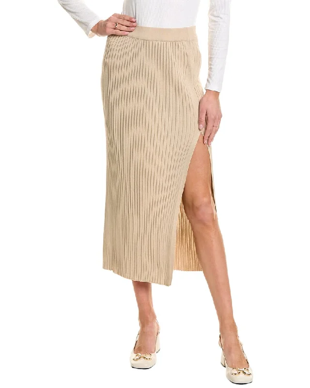 Wrap Long Skirts for Adjustable -THEO The Label Eos Ribbed Maxi Skirt