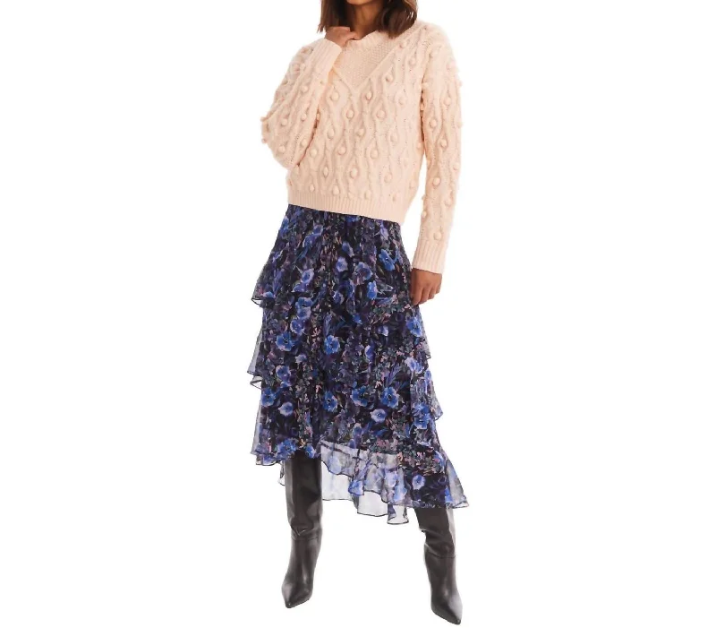 Contemporary Long Skirts for Fashion -Ella Midi Skirt In Fall Florals