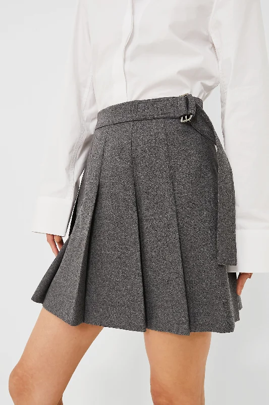 Cute denim skirts for youthful cool -Medium Grey Vittor Skirt