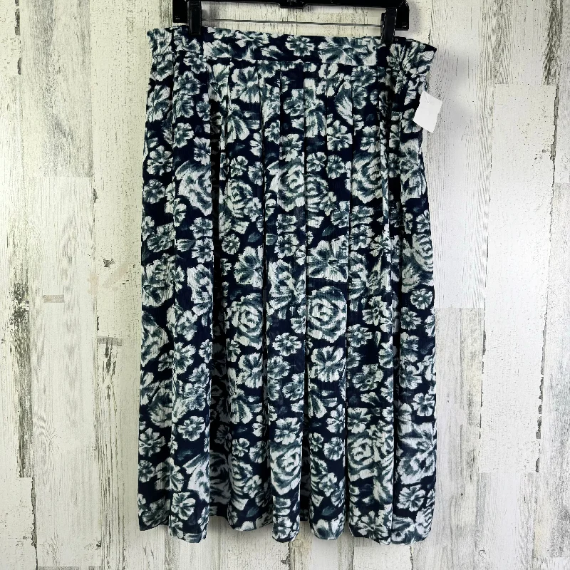 Designer maxi skirts for upscale bohemian flair -Skirt Midi By J. Crew In Blue, Size: 12