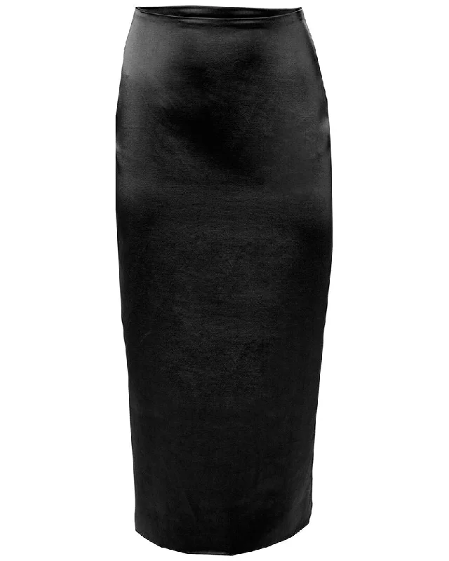 Brown Long Skirts for Earthy -Carolina Herrera Midi Skirt