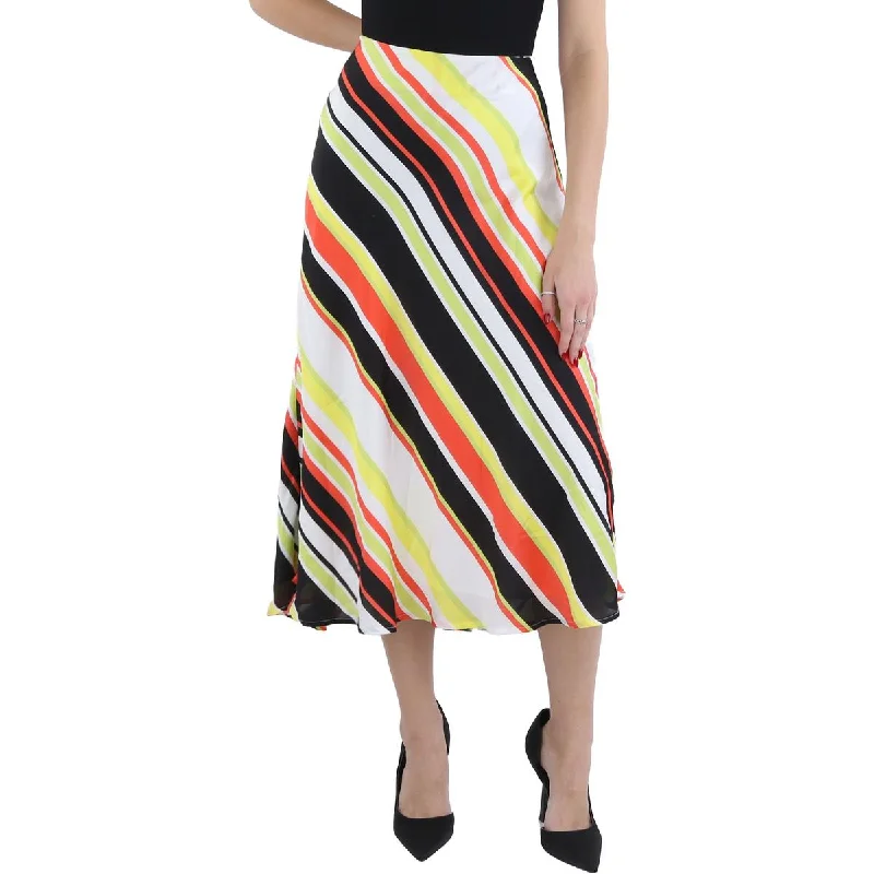 Midi Long Skirts for Versatility -Womens Silk Long Pencil Skirt