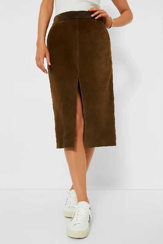 Luxury skirts with intricate embroidery accents -Camel Dayna Skirt