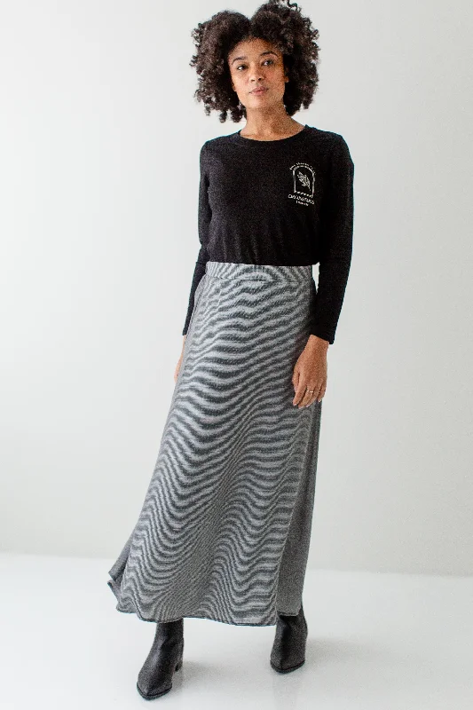 Classic black maxi skirts for versatility -'Gables' Mini Gingham Maxi Skirt