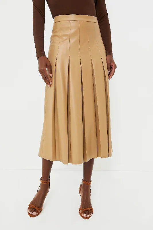 Ruffled maxi skirts for boho summer flair -Khaki Herson Skirt