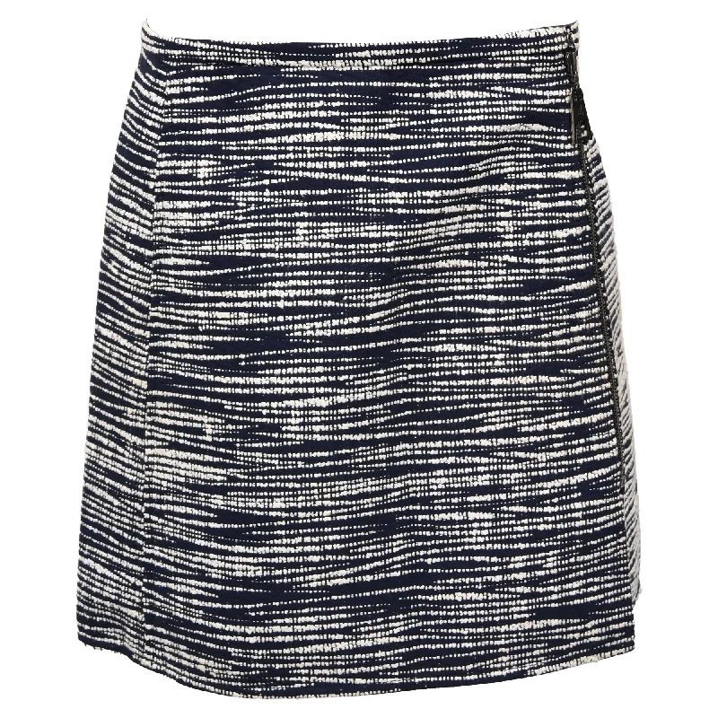 Blue Long Skirts for Classic -Louis Vuitton Printed Mini Zipped A-Line Skirt in Multicolor Wool