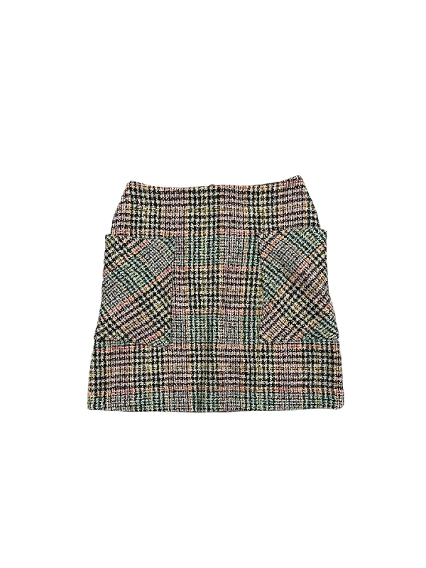 Wrap skirts with tie-front detail charm -Skirt Mini & Short By Maeve In Plaid Pattern, Size: Xxsp