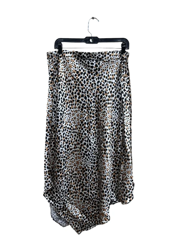 A-line midi skirts for balanced style -Skirt Maxi By Forever 21 In Animal Print, Size: 2x