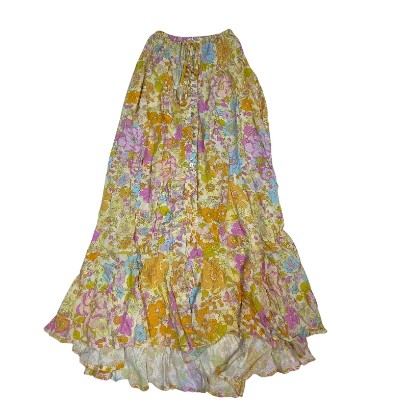 Patterned skirts with bold stripe accents -Skirt Maxi By Cynthia Rowley In Orange, Size: Xs