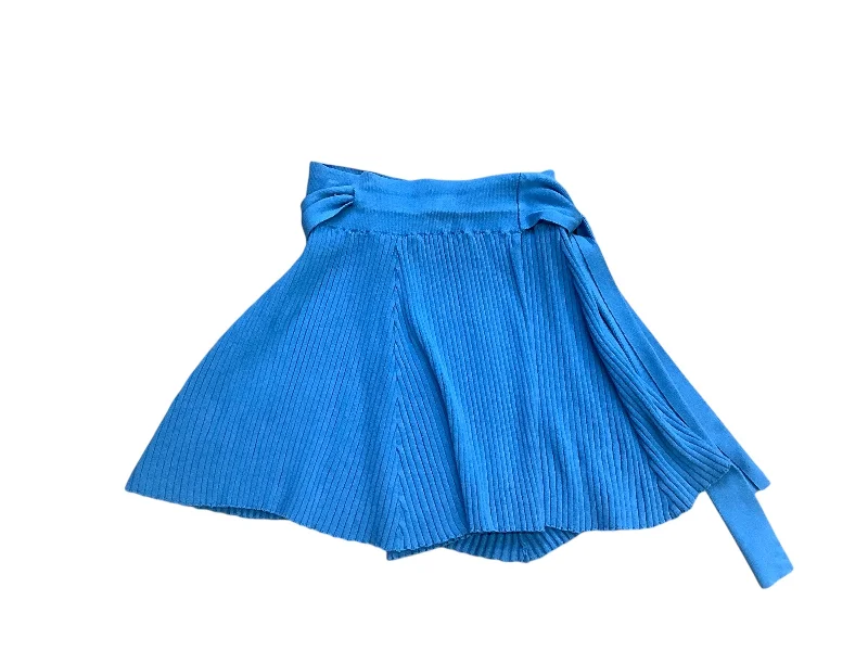 Soft skirts with plush cotton lining -Skirt Mini & Short By Free People In Blue, Size: S