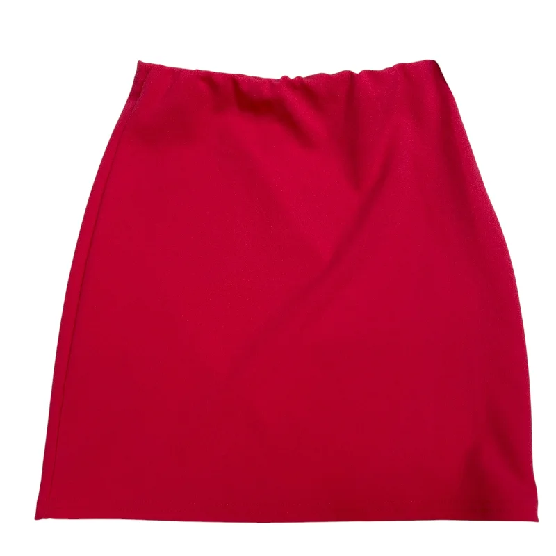 Wrap midi skirts for stylish ease -Skirt Mini & Short By Boohoo Boutique In Pink, Size: S