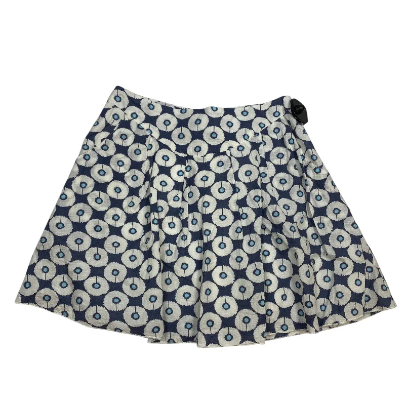 High-waisted pencil skirts for professional office wear -Skirt Mini & Short By Final Touch In Blue & White, Size: S