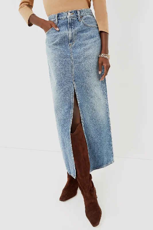 Cute denim skirts for youthful cool -Swing Leif Skirt