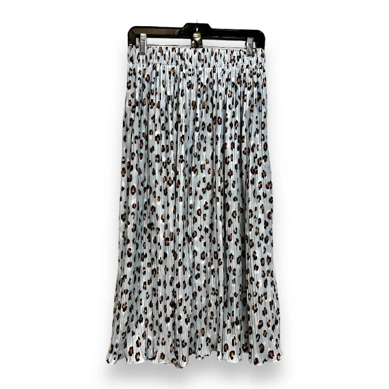 Luxury satin skirts for evening event elegance -Skirt Maxi By Ann Taylor In Leopard Print, Size: S