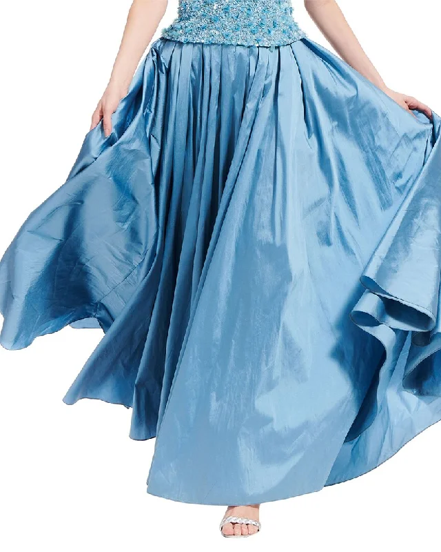 Abstract Long Skirts for Creative -Emily Shalant Taffeta Ballgown Skirt