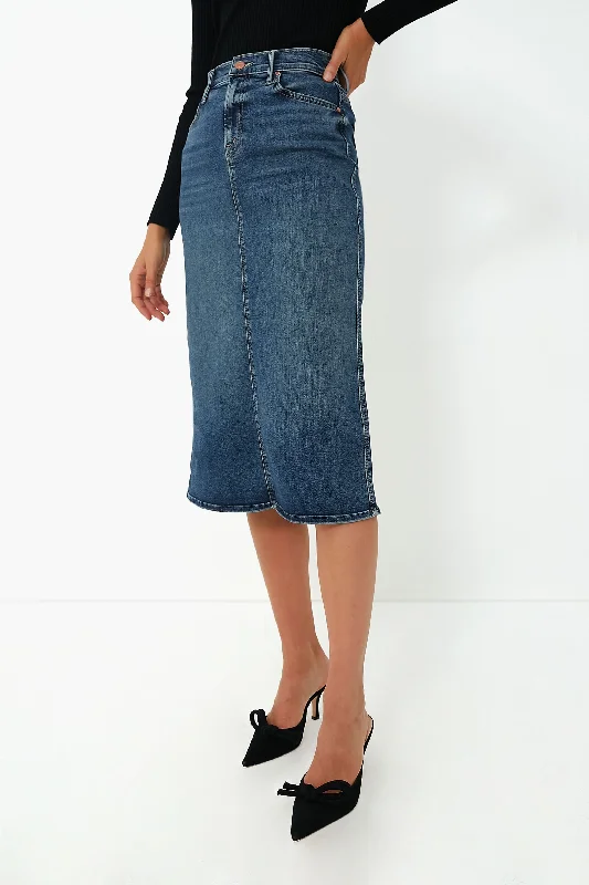 Midi pencil skirts for polished business attire -Going Full Circle The Swooner Straight A Midi Skirt