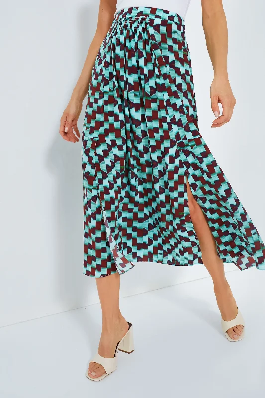 Designer skirts for luxury fashion flair -Subway Tile Tucker Skirt