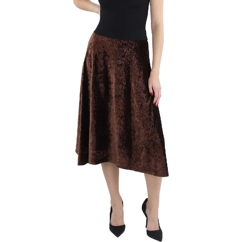 Short Skirts for Summer Days -Petites Womens Velvet Long Maxi Skirt