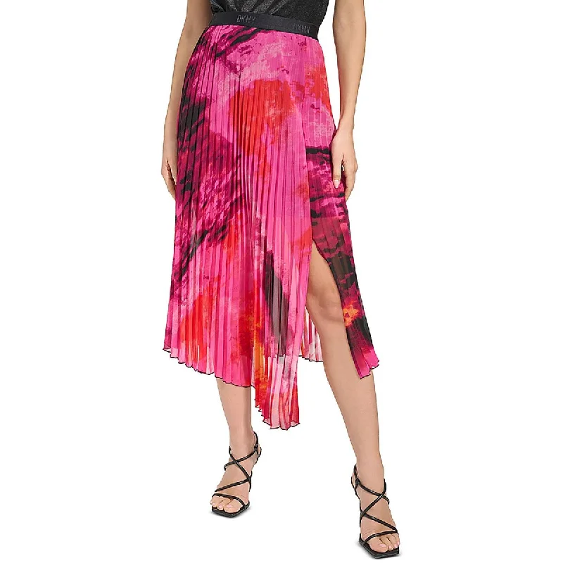 Wool Short Skirts for Warmth -Womens Printed Midi Maxi Skirt