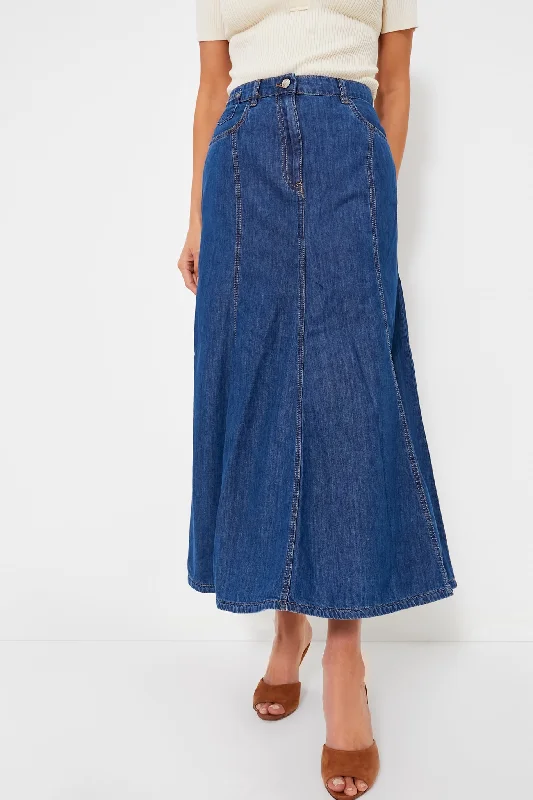 Flowy chiffon skirts for romantic summer days -Blue Jean Edera Skirt