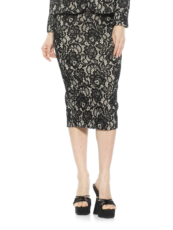 Long Skirts for Resort Wear -Jacki Lace Skirt