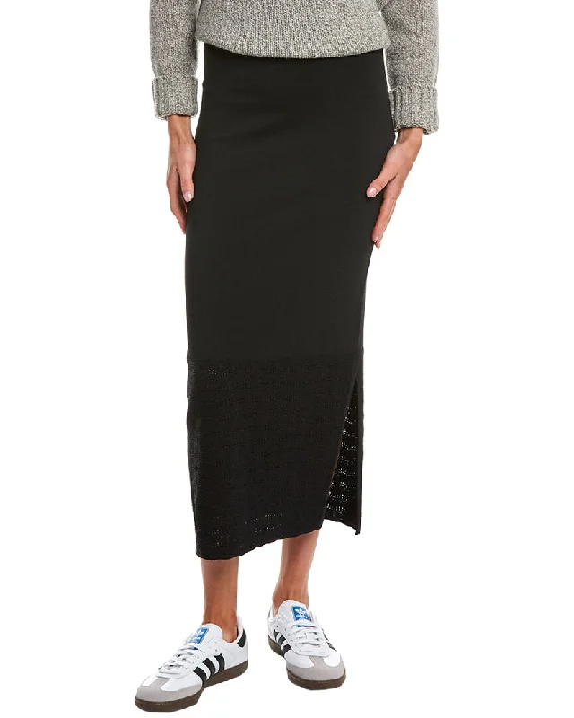 Abstract Long Skirts for Creative -525 America Lace Knit Maxi Skirt