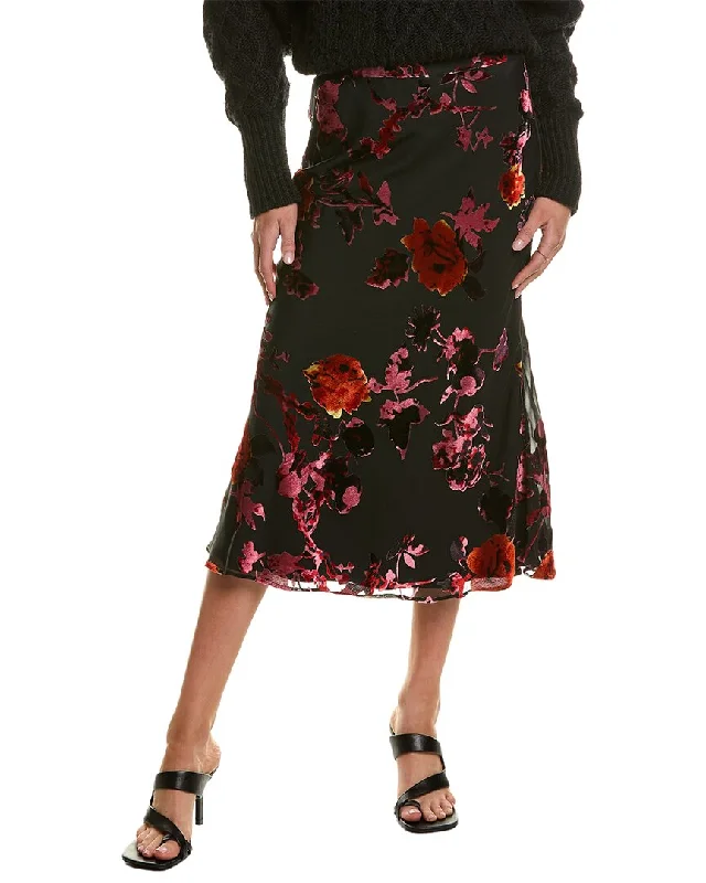 Long Skirts for Office Wear -Central Park West Gwyenth Bias Midi Skirt