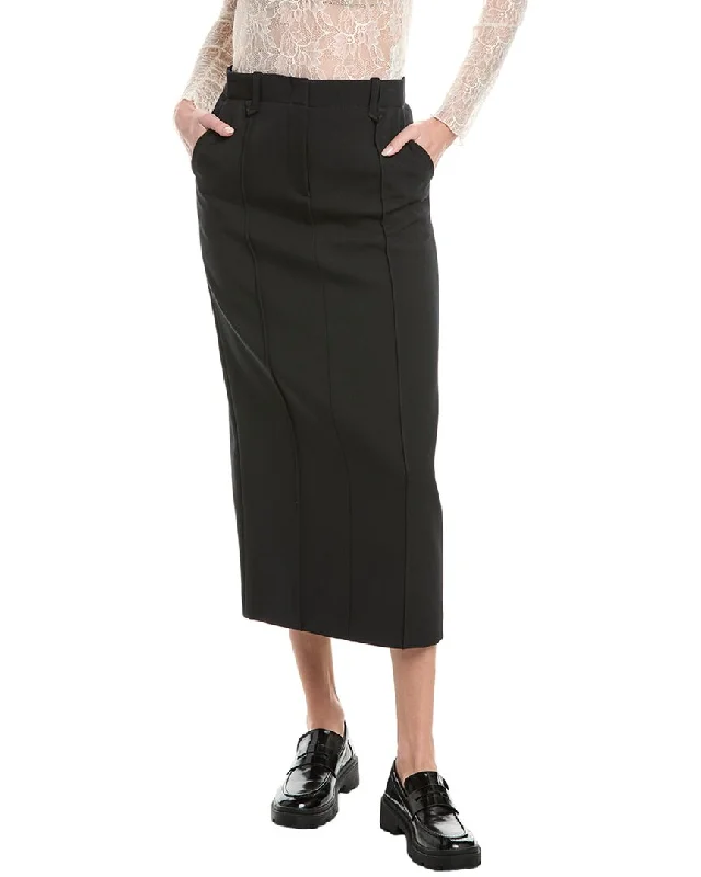 Denim Long Skirts for Casual -SIMKHAI Odell Midi Pencil Skirt