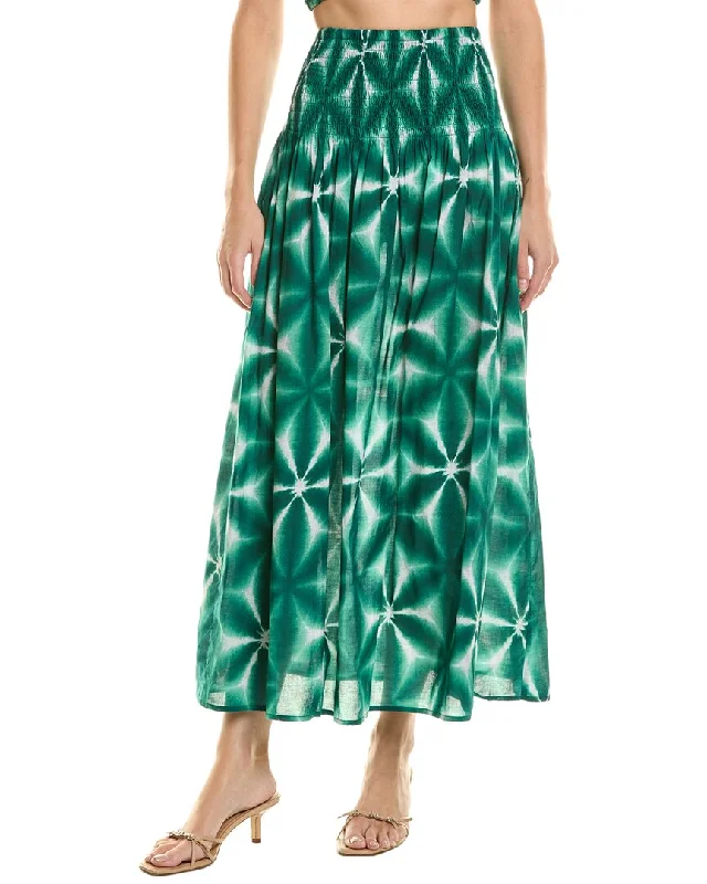 Long Skirts for Garden Parties -Electric Rose Lily Skirt