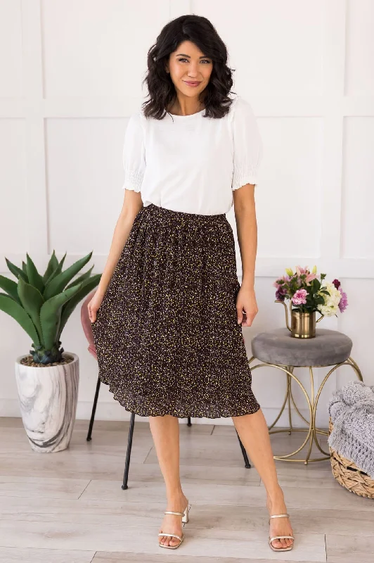 Lightweight linen skirts for breathable wear -Simple & Sweet A-line Skirt