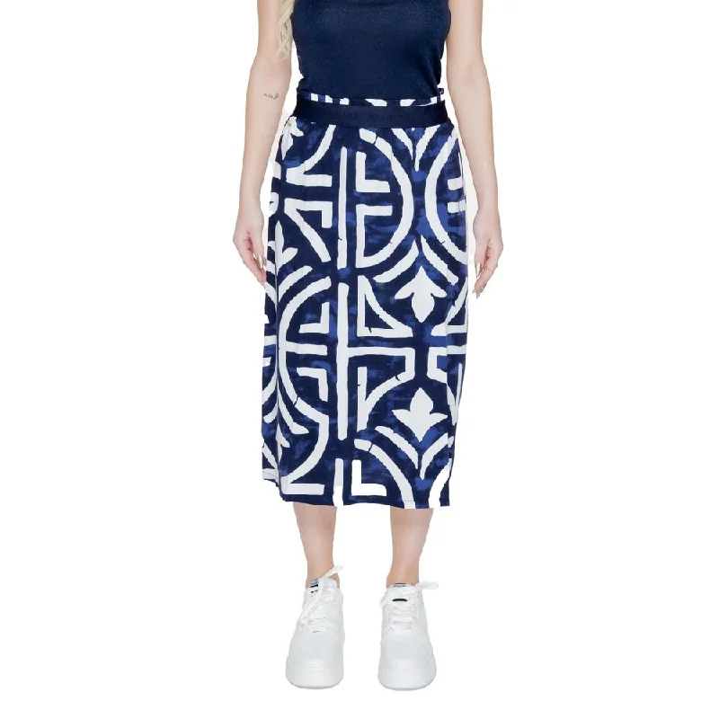 Retro Long Skirts for Throwback -Street One  Viscose Women's Skirt