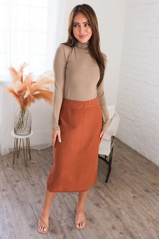 Soft cotton skirts for cozy comfort -Loved Beyond Measure Modest Sweater Skirt