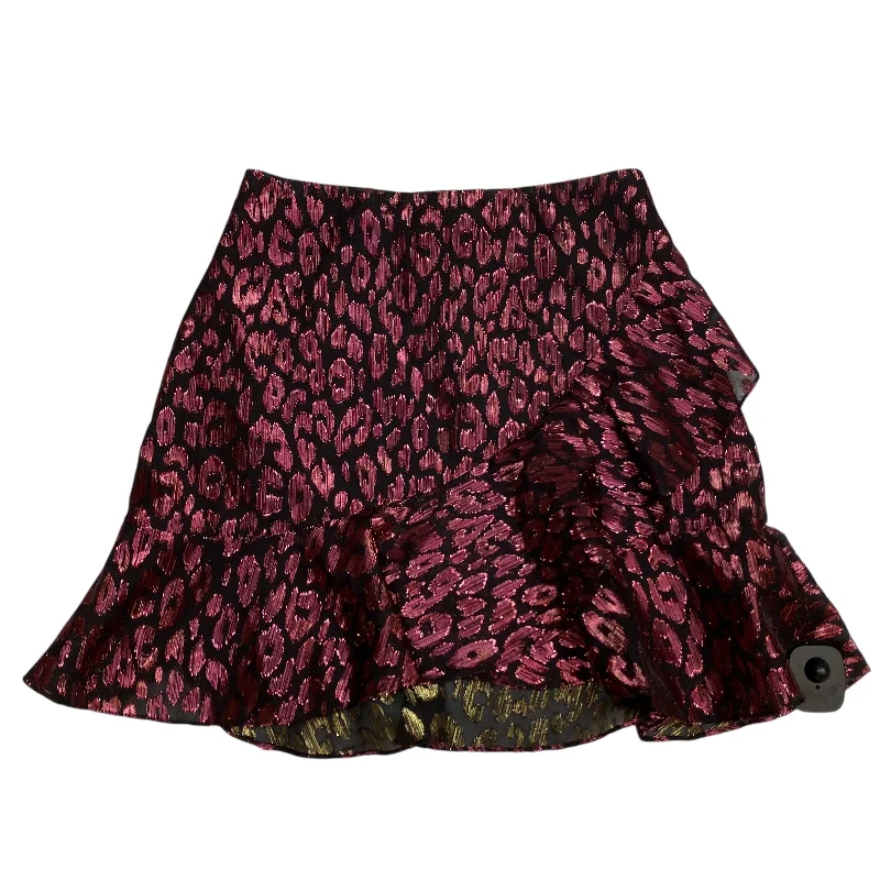 Soft cotton skirts for cozy comfort -Skirt Mini & Short By Shein In Black & Pink, Size: Xs