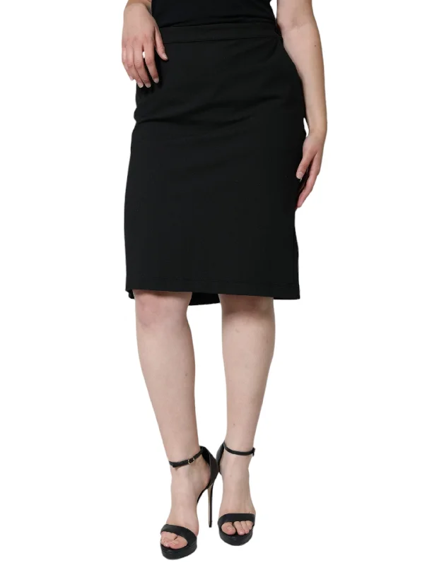 Silk Short Skirts for Luxurious -GF Ferre  Straight Pencil Cut Knee Length Women's Skirt (Pre-Owned)