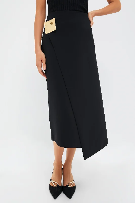 Lightweight skirts for warm weather comfort -Black Zilai Skirt