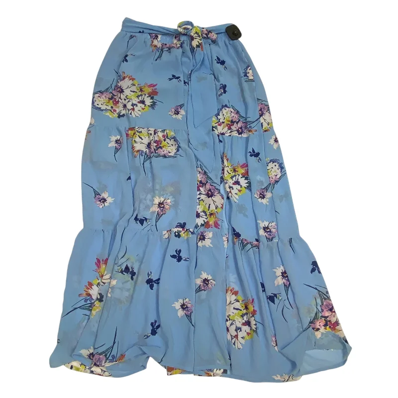 Classic skirts with subtle texture weave -Skirt Maxi By Melloday In Blue, Size: M