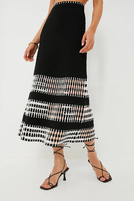 Soft skirts with plush cotton lining -Black Simone Skirt