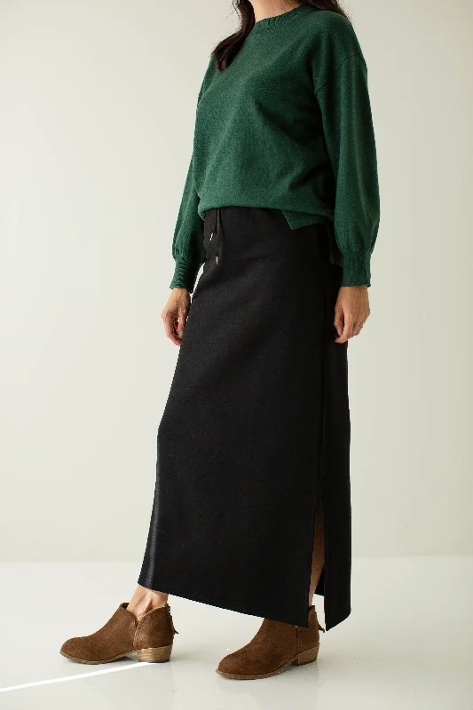 Stretchy mini skirts for flexible movement -'Madison' Maxi Sweatshirt Skirt