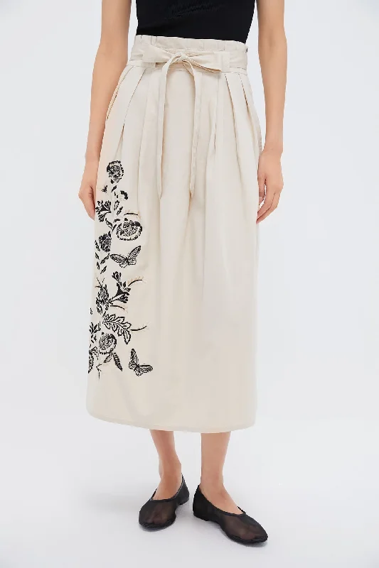 Lightweight skirts with airy fabric weave -Oyster Tobias Skirt